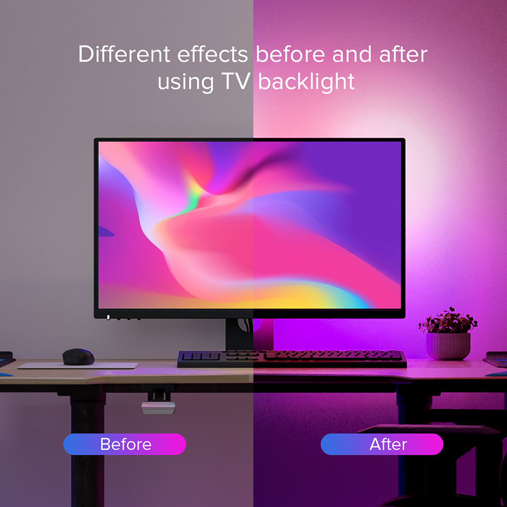 Smart Ambient PC Led Backlight RGB For Windows Monitor Sync Screen Color  Ambibox Led Strip Lights Kit Desktop Control Game Room