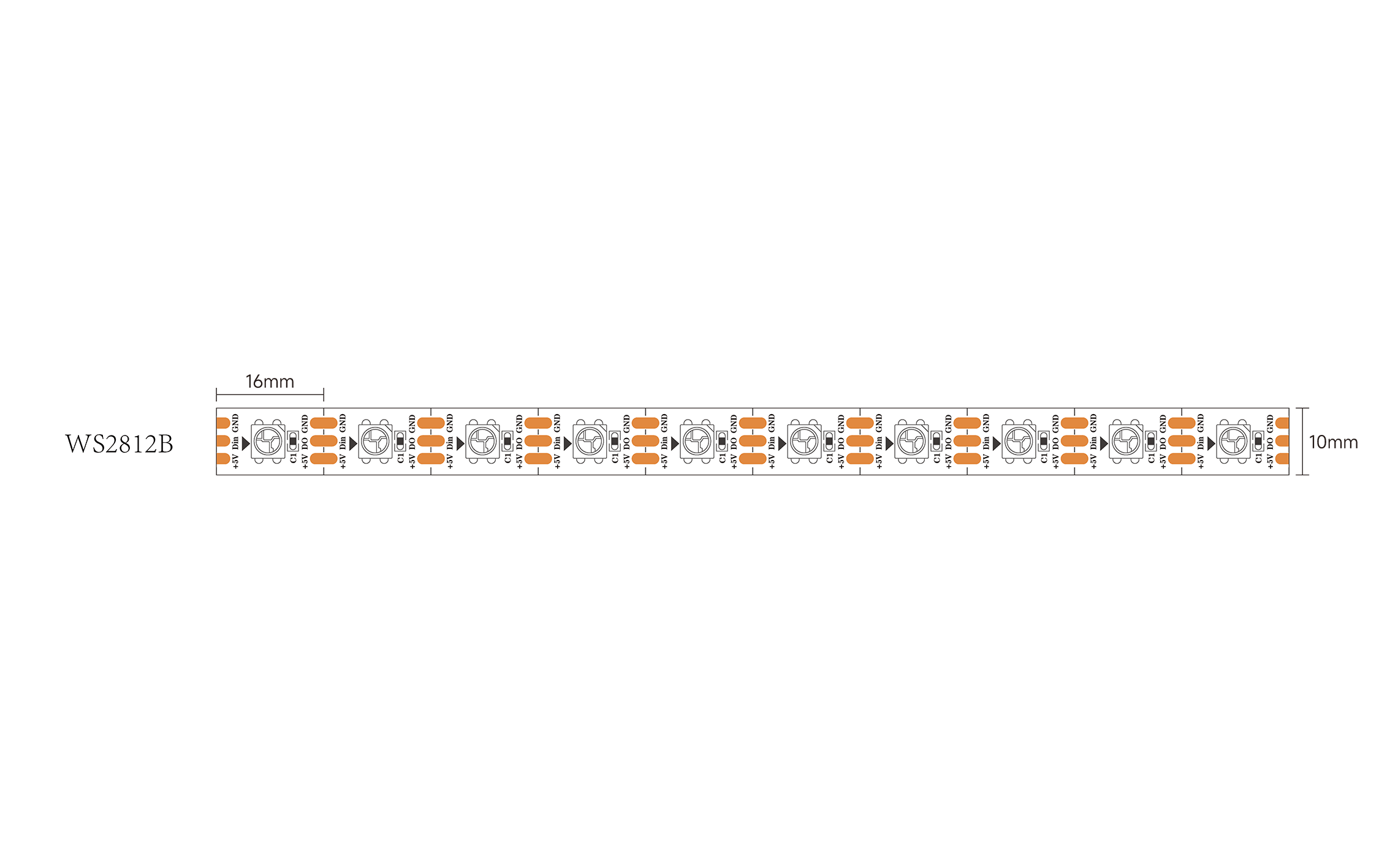 WS2812B RGBIC LED Strip – BTF-LIGHTING