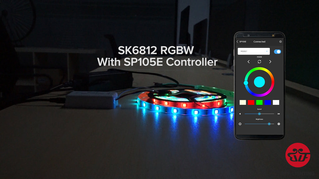 How to connect SP105E Controller with SK6812 RGBW Strip