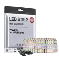 WS2815 RGB IC LED Strip DC12V 30/60/144 LEDs/m | 5050 Individually Addressable Dual Signal Pixel LED Lights