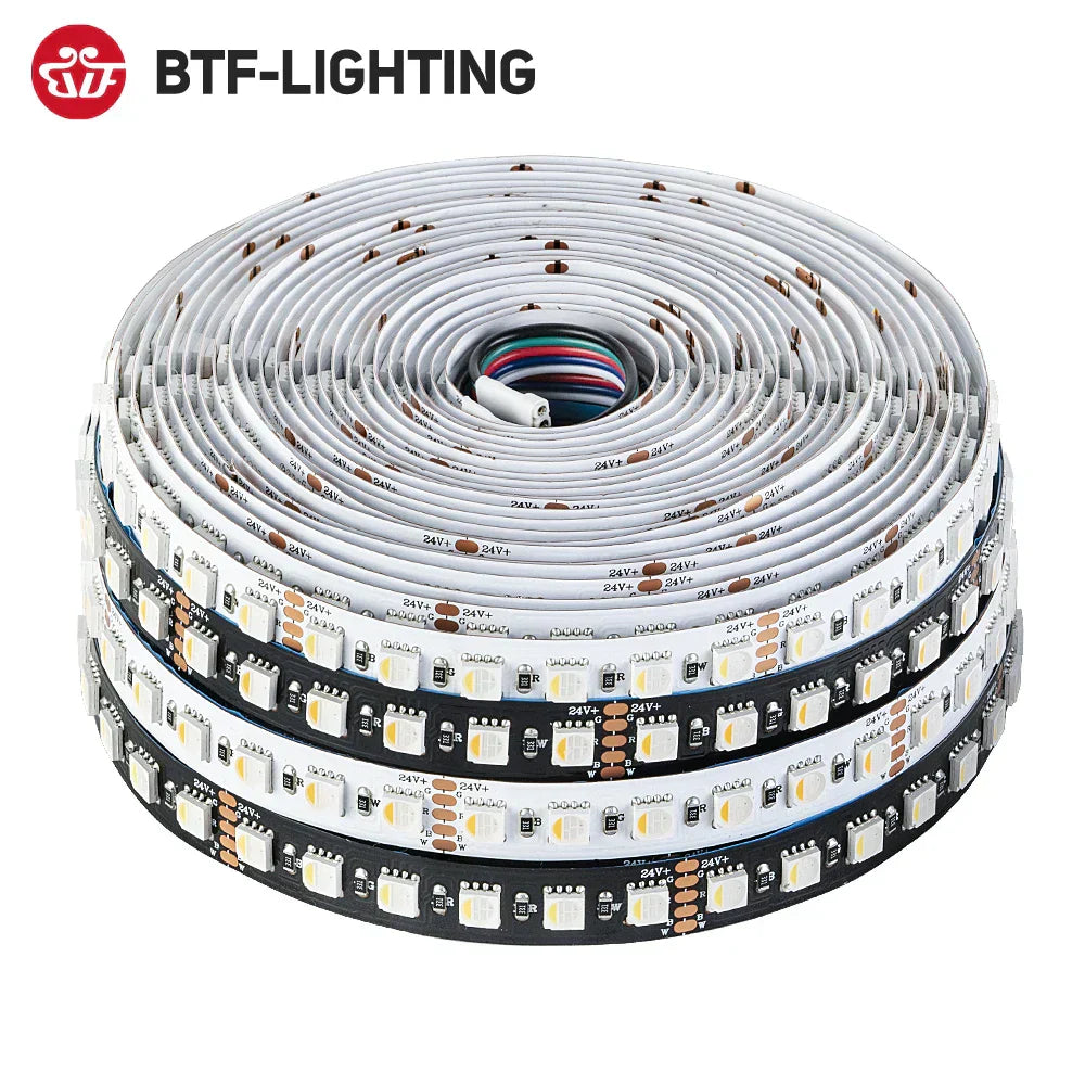 5050 RGB+White 4 Colors in 1 LED Multi-Colored Light Tape 5m 96LEDs/M ...
