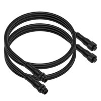 Lot de 2 câbles d'extension en métal 2-5 broches IP67 étanches avec connecteurs mâles et femelles