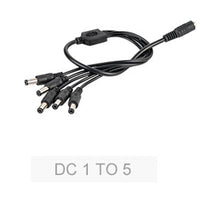 DC Power Plug 5.5x2.1mm 1 Female to 2 3 4 5 8 Male Adapter Connector Jack for LED Power Supply
