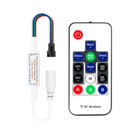 Contrôleur de lumières LED WS2815 WS2813 RF 14 touches 21 touches télécommande 350+ effet de rêve 4 broches SM JST RGB IC DC5-24V 