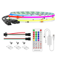 FCOB RGBIC LED Strip Kit 420 LEDs/m 8mm | SP611E Controller Included
