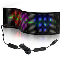 Panneau de pixels à matrice LED Bluetooth APP USB 5 V Flexible adressable Motif RVB Graffiti Affichage d'animation de texte défilant