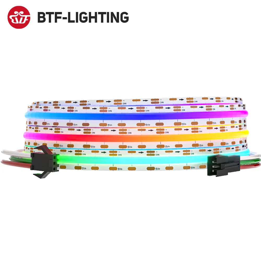 FCOB RGB IC LED Light Strip WS2811 Addressable 180LEDs Smart Pixels Magic Flexible RA90