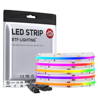 FCOB RGB WS2811 IC 630/720 LEDs/m LED Strip DC12V/DC24V | High Density Addressable COB Lights RA90