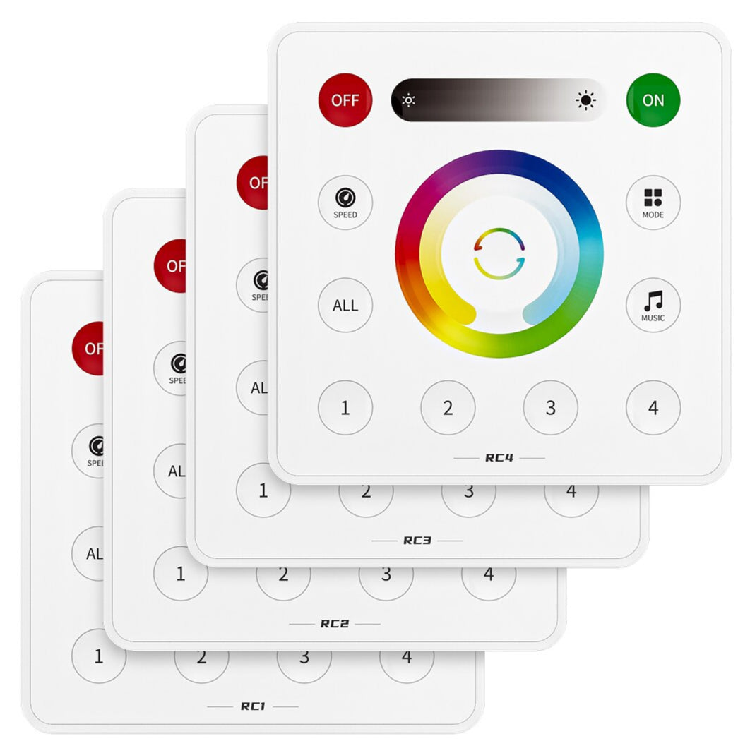 RC1-RC4 Wand Touch LED Remote SPI PWM für SP63 * E Controller 2,4 GHz ...