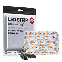 Bande LED de couleur de rêve adressable individuellement 4 en 1 RGB + blanc pur SK6812 (similaire au WS2812B) DC5V