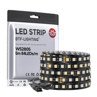 LED strip with packaging labeled 'BTF-Lighting' on a white background