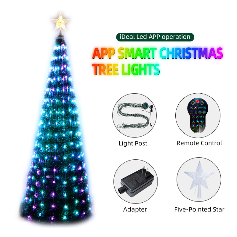 WS2812B Christmas Tree Toppers Lights Multicolor Fairy LED Star String –  BTF-LIGHTING