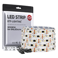 WS2814 (ähnlich SK6812) 4in1 RGBW-Pixel, adressierbar, RGBWW, RGBCW, 5 M, 84 LEDs/m, 5050, 3-polige LED-Leuchten, DC 12 V, 24 V