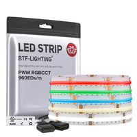 FCOB RGBCCT 960 LEDs/m LED Strip DC24V | Ultra High Density COB Lights RA90