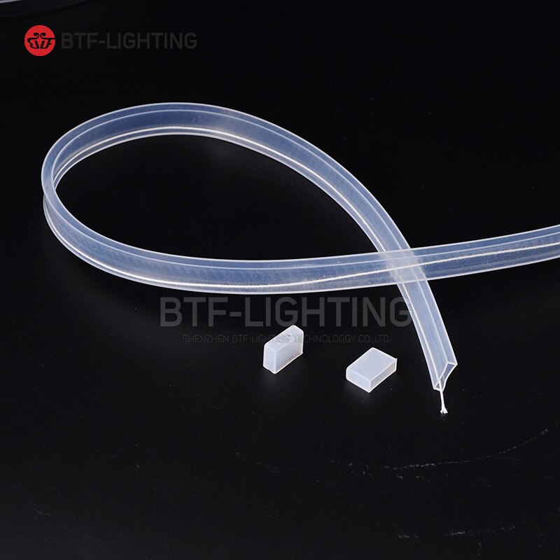 5 meters 8mm 10mm 12mm Silicon Tube with Caps IP67 for SMD 5050 3528 3014 WS2801 WS2811 WS2812b Waterproof Led Light Strip