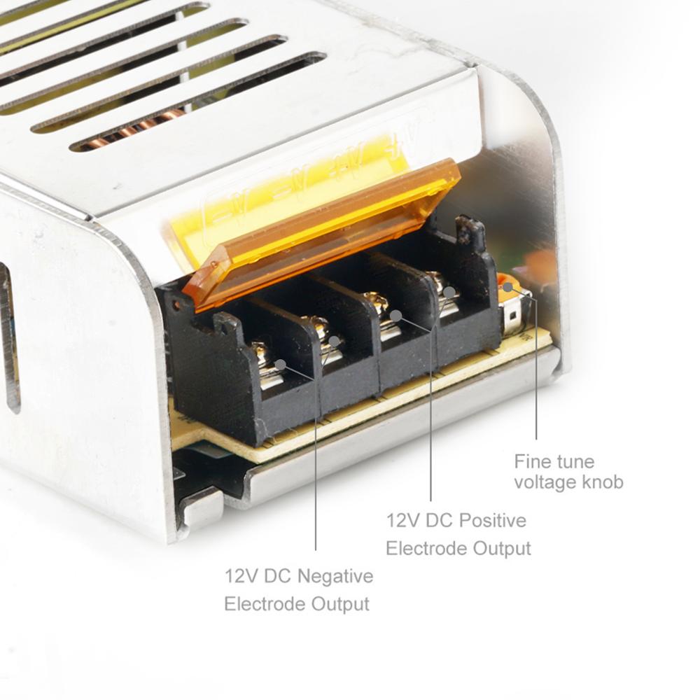 DC12V LED Power Supply 5A 10A 12.5A 15A 16.5A 20A 30A Switch